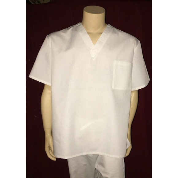 Set of 5 - 5XL PRISM Men Women Medical Nursing Uniform 1 Pocket V-Neck Scrub Top - Picture 2 of 9